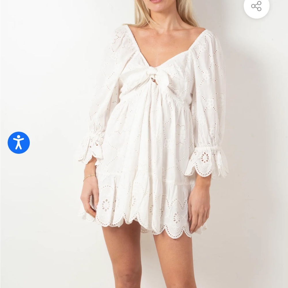 cleobella eyelet mini dress